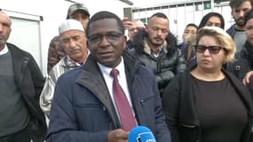 Nouhou Diallo, l'un des avocats des victimes du tireur de la mosquée de Bayonne, ce vendredi.