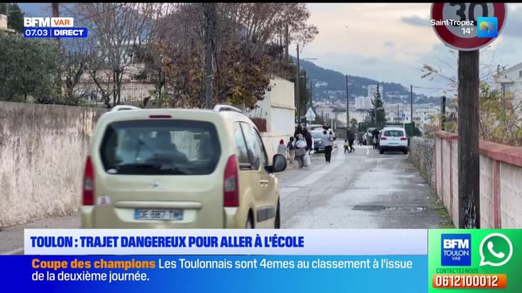 Toulon : trajet dangereux pour aller à l'école