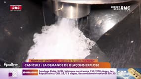 Avec cette canicule, les usines de fabrication de glaçons sont en surchauffe