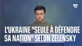 "Qui est prêt à se battre avec nous ? Je ne vois personne": Volodymyr Zelensky regrette que l'Ukraine soit "seule à défendre sa nation" 
