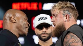 Mike Tyson et Jake Paul en mai 2024.