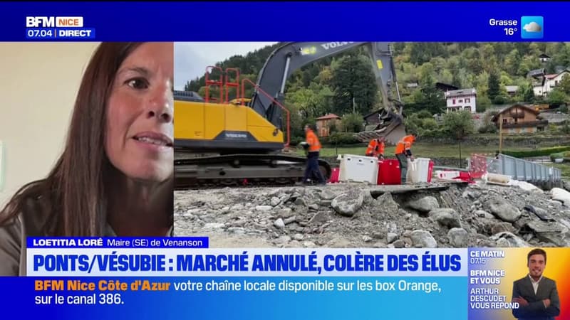 Tempête Alex: la reconstruction des ponts de Saint-Martin-Vésubie reportée, les maires las et en colère