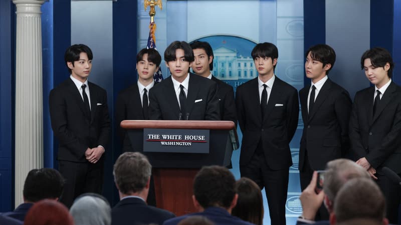 Le groupe BTS, à la Maison Blanche, dénonce les violences racistes contre des personnes asiatiques