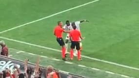 Vincent Aboubakar célébrant son but lors de Besiktas-Dynamo Kiev, à Istanbul le 31 août 2023