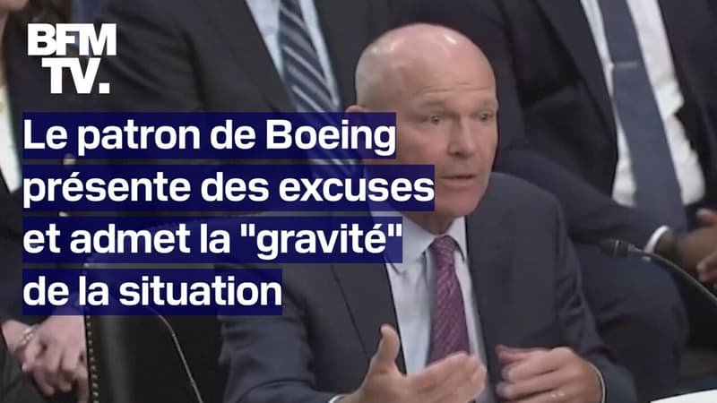 Le patron de Boeing présente des excuses et admet la 