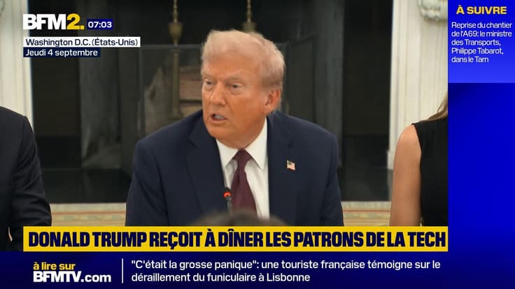 Donald Trump annonce la mise en place "très bientôt" de droits de douane sur les semiconducteurs