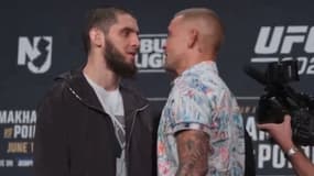 Islam Makhachev face à Dustin Poirier 