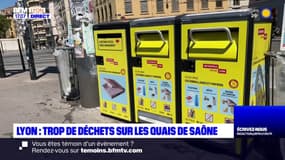 Lyon : trop de déchets sur les quais de Saône 