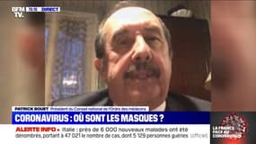 Le président du Conseil de l'ordre des médecins craint "des problèmes dans le monde soignant" à cause du manque de masques