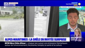 Un important épisode orageux dans les Alpes-Maritimes, la grêle s'est invitée