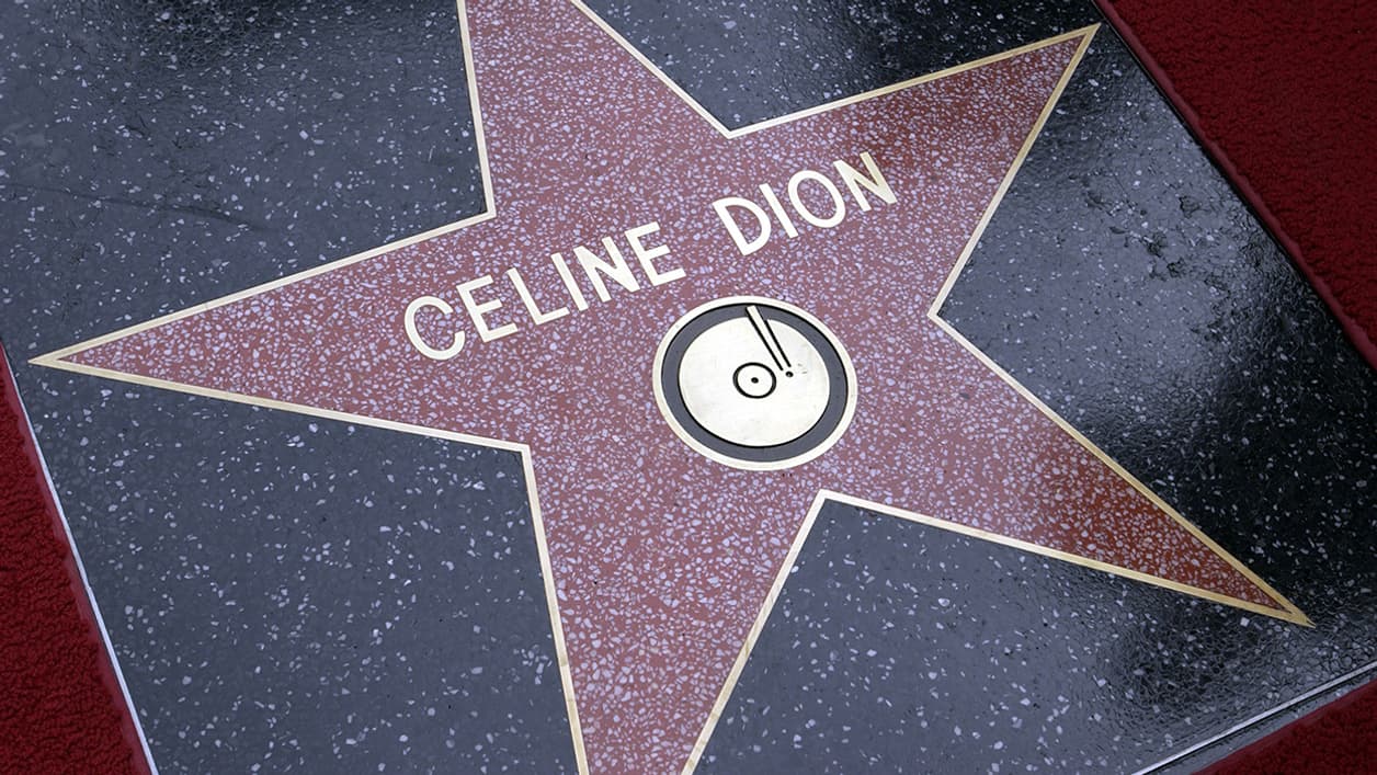 L'étoile de Céline Dion sur le Walf Of Fame à Hollywood