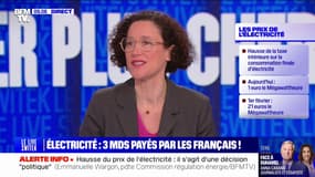 Hausse des prix de l'électricité: Emmanuelle Wargon évoque "une décision politique"
