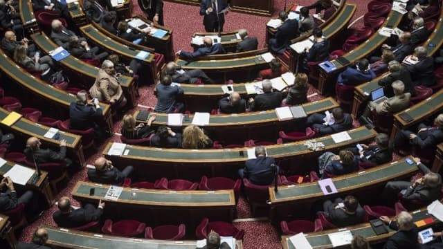Les sénateurs dans l'hémicycle au Palais du Luxembourg en novembre 2016 (image d'illustration) - LIONEL BONAVENTURE / AFP