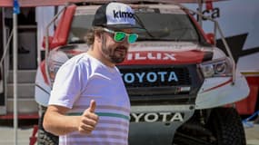 Fernando Alonso, à Lichtenburg (Afrique du Sud) le 13 septembre 2019