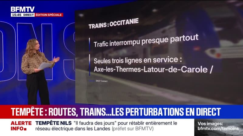 Routes, trains...L'état des conditions de circulation face aux intempéries