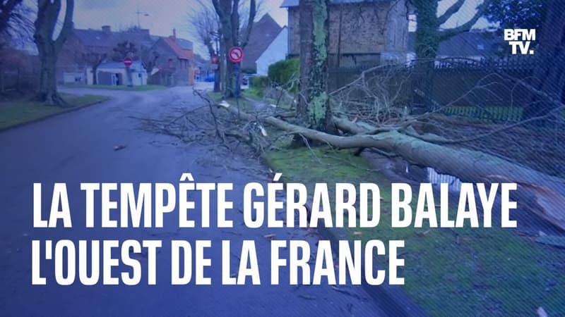 Des rafales de vent jusqu’à 163km/h: la tempête Gérard balaye l’ouest de la France