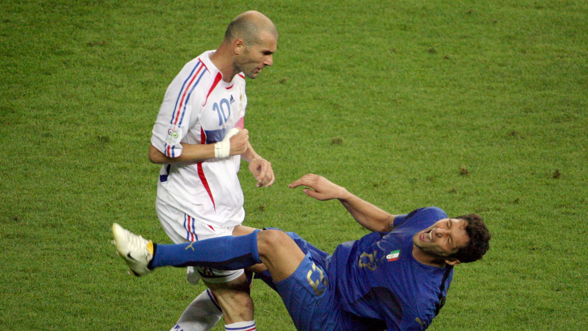 Le coup de tête de Zinédine Zidane à Marco Materazzi en finale de la Coupe du monde 2006