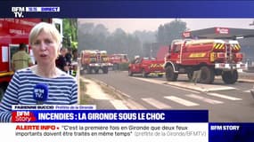 Fabienne Buccio, préfète de la Gironde: "Pas de nouvelles évacuations prévues [...] certains campeurs ont même pu récupérer leurs affaires"