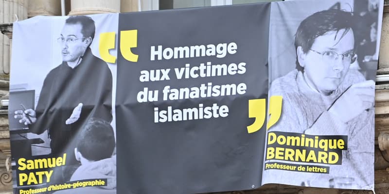 Hommage à Samuel Paty et Dominique Bernard, à Montpellier