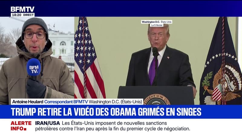 Donald Trump a finalement retiré la vidéo représentant les Obama grimés en singes
