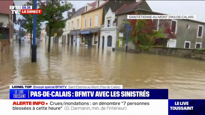 Crues dans le Pas-de-Calais: à Saint-Étienne-au-Mont, les sinistrés s'inquiètent du retour de la pluie