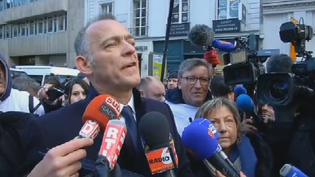 Antoine Ravisse, le président du Grand rassemblement du Calaisis, ce lundi à Paris.