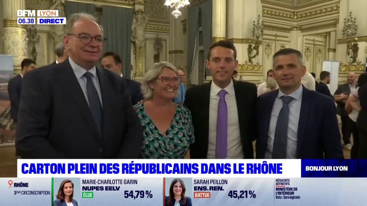 Législatives: Trois Candidats Les Républicains élus Dans Le Rhône