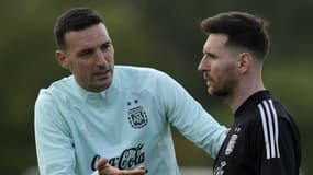 Lionel Scaloni et Lionel Messi
