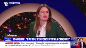 Marine Tondelier (secrétaire nationale des Écologistes): "Chaque jour (François Bayrou) s'enfonce un peu plus"