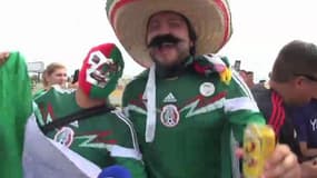 Football / Les supporters avant Brésil - Mexique - 17/06