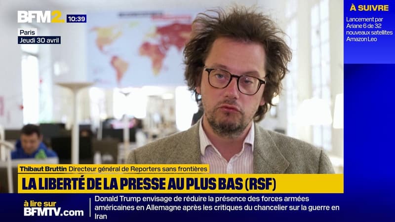 "La parole politique sous Donald Trump contre les journalistes est complètement débridée", déclare RSF