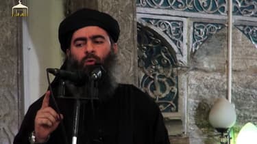 Photo extraite d'une vidéo de propagande de Daesh, diffusée le 5 juillet 2014.