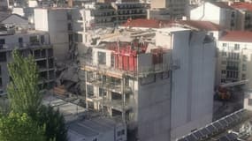 Un immeuble en construction s'est partiellement effondré partiellement à Vincennes.