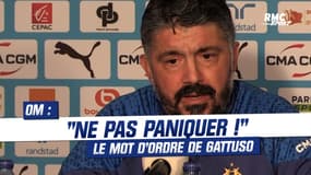 OM : "Le classement n'est pas bon, mais il ne faut pas paniquer" analyse Gattuso