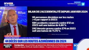 Alpes-Maritimes: 44 morts sur les routes en 2024