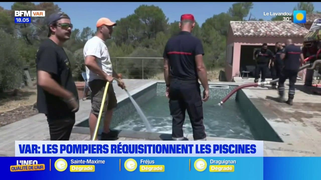 Seillons-Source-d'Argens : les pompiers réquisitionnent l'eau des piscines chez les habitants