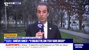 Grève SNCF: "L'objectif que nous nous fixons est d'assurer 1 TGV sur 2" ce week-end, assure le PDG de SNCF Voyageurs 