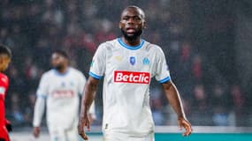 Jean Onana avec l'OM en Coupe de France, 21 janvier 2024