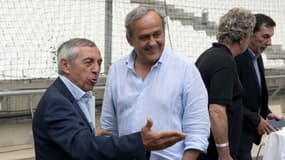 Alain Giresse avec Michel Platini en 2021