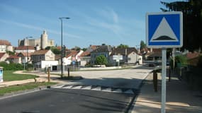 Un ralentisseur sur la N209, vers Moulins.
