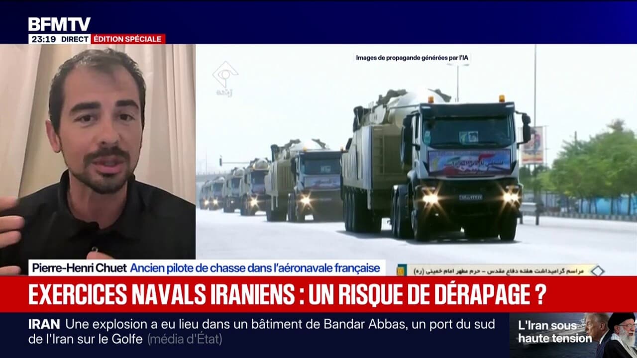 Exercices navals iraniens : "La force américaine a tout intérêt à laisser faire", explique Pierre-Henri Chuet, ancien pilote de chasse Kép