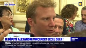 Rhône: le député LR Alexandre Vincendet exclu de son groupe