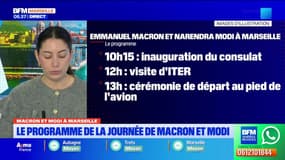 Marseille: le programme d'Emmanuel Macron et Narendra Modi ce mercredi