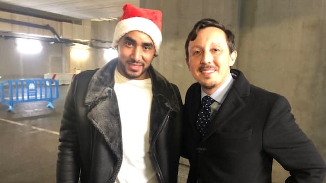 Dimitri Payet et Pablo Longoria avant OM-Clermont, le 17 décembre 2023