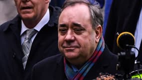 Le Premier ministre écossais Alex Salmond après une audition devant la Haute cour d'Edimbourg, le 22 janvier 2020