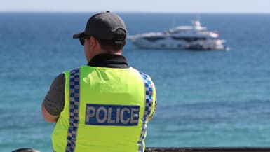 Un membre de la police à Perth, en Australie-Occidentale, le 10 avril 2020. (ILLUSTRATION)