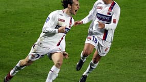 Sébastien Squillaci et Hatem Ben Arfa à Lyon en 2007