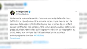 “Elle est mise en place pour les Châtillonnais qui en éprouvent le besoin”, indique la maire de Châtillon.