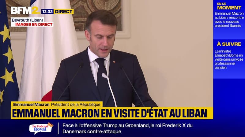 Au Liban, Emmanuel Macron souligne le 