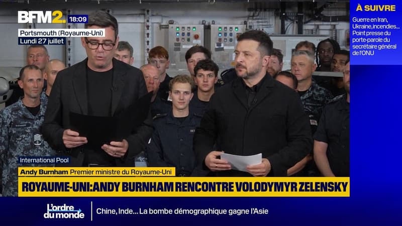 "Un message très clair. Nous sommes à 100% aux côtés de l’Ukraine": Andy Burnham reçoit Volodymyr Zelensky
